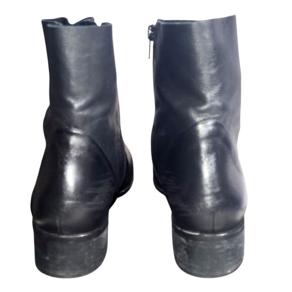 Intentionally Blank Nancy Ultra Soft Black Leather Ankle Boots Zip Spain US 10 - Picture 6 of 10